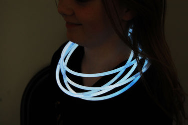 Premium Jumbo White Glow Necklaces- 50 per package